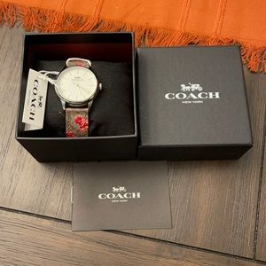 Coach Ruby Floral Leather Women's Watch